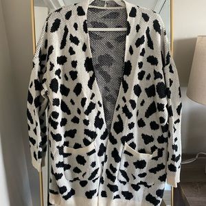 leopard print cardigan